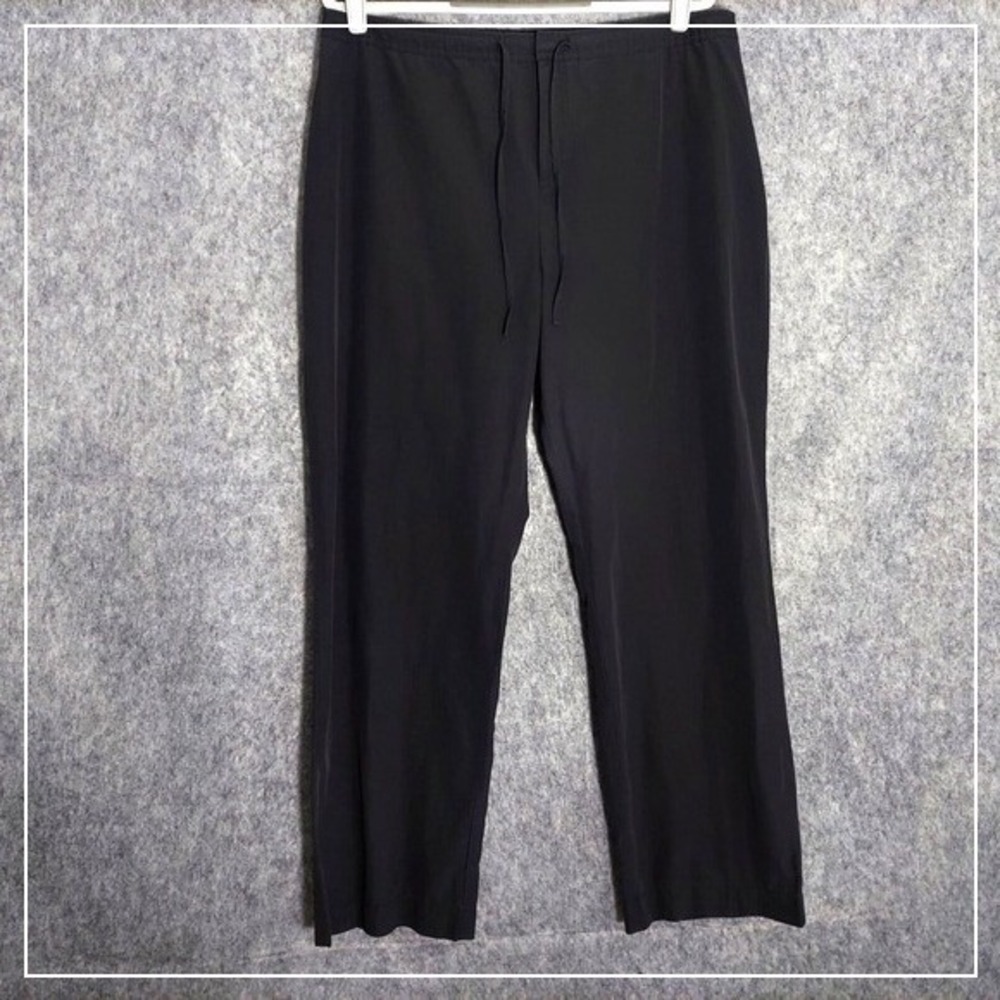J Jill Pants 14 Wide Leg Performance‎ Quick Dry Drawstring Gray Zip Athleisure